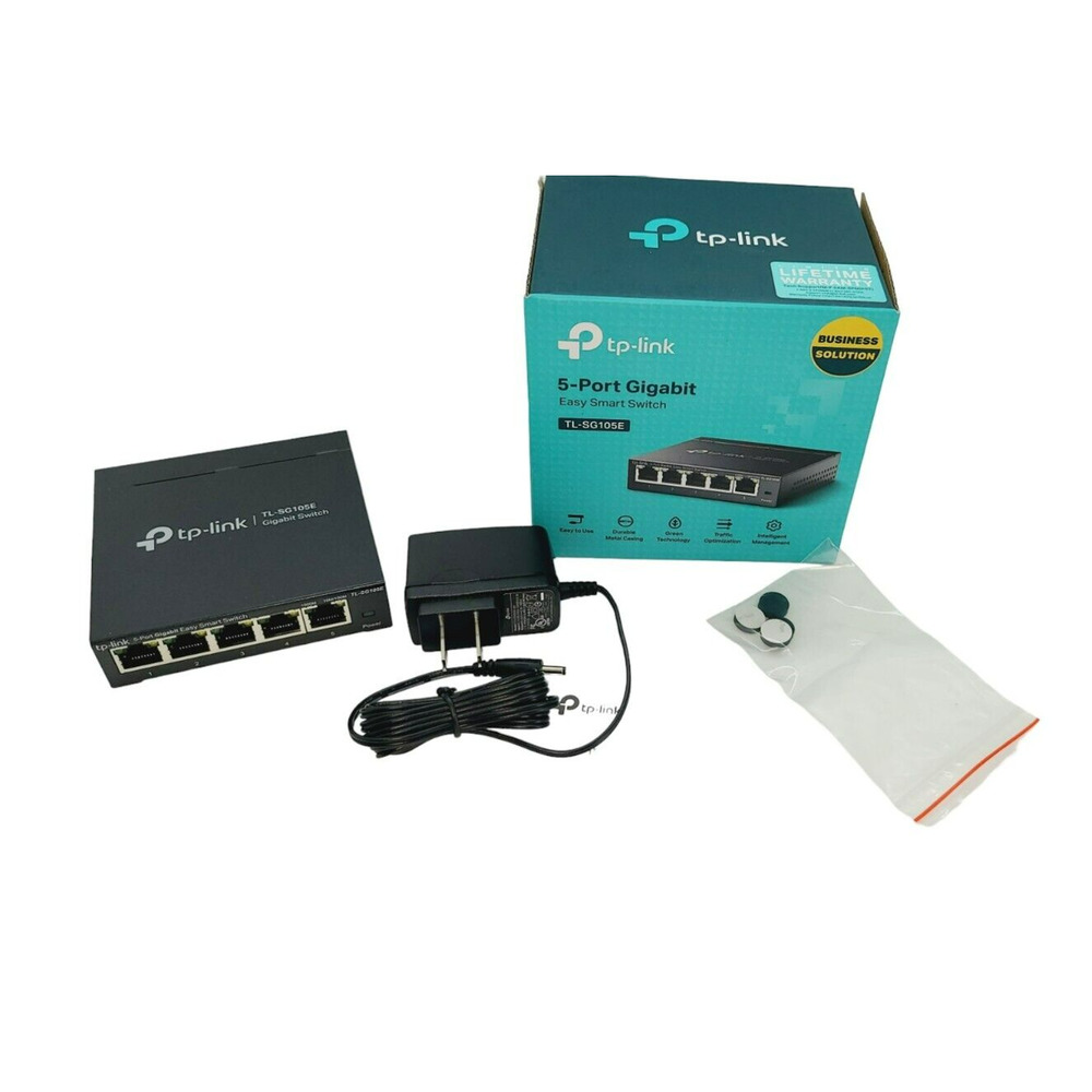 TP-Link - TL- SG105E 5-Port Gigabit Easy Smart Switch